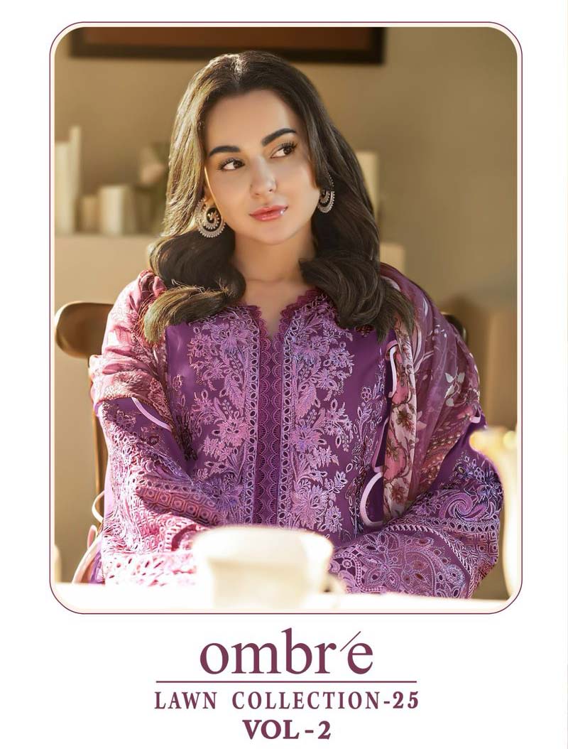 Shree Ombre Lawn Collection 25 Vol 2 Chiffon Dupatta Wholesale Pakistani Eid Collection