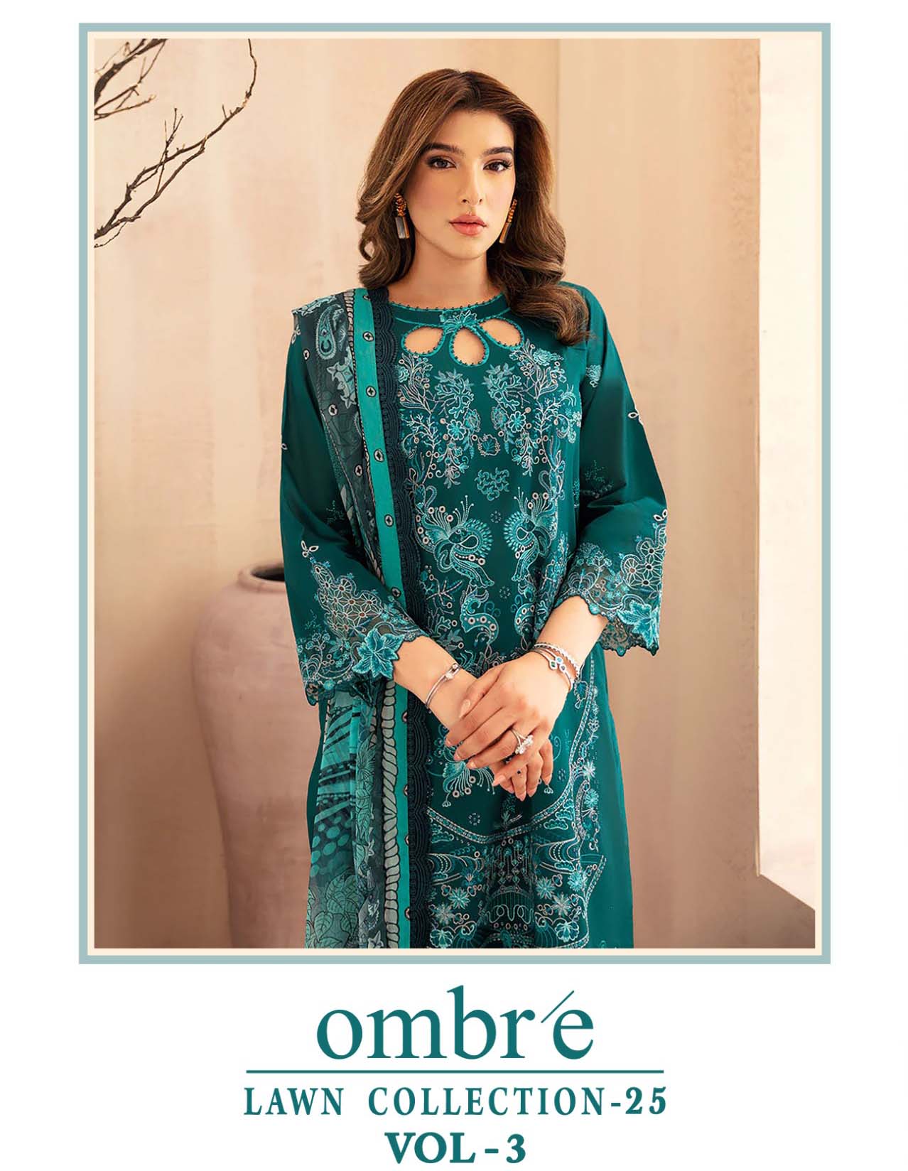 Shree Ombre Lawn Collection 25 Vol 3 Chiffon Dupatta Wholesale Pakistani Eid  Collection