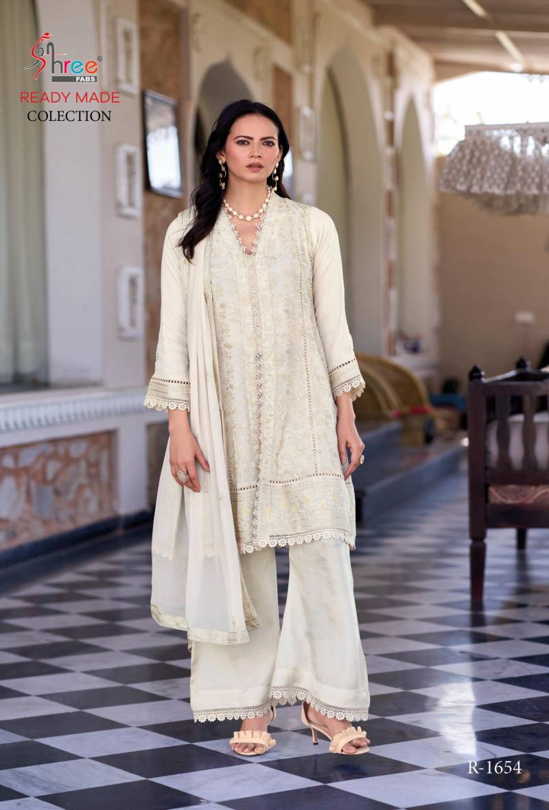 Shree R 1654 Chiffon Wholesale Pakistani Readymade Eid Collection