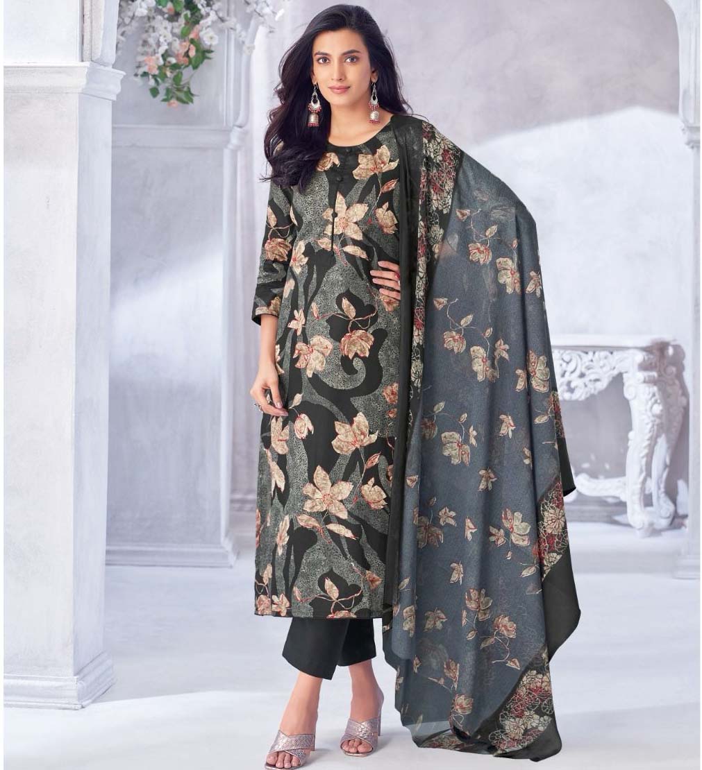 Suryajyoti Naishaa Vol 46 Printed Jam Satin Wholesale Dress Material Collection