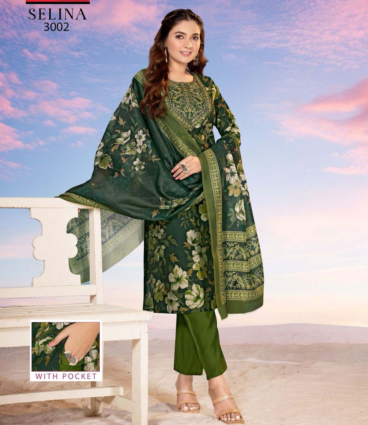 Taniksh Selina Vol 3 Masleen Wholesale Kurti Bottom With Dupatta Catalog