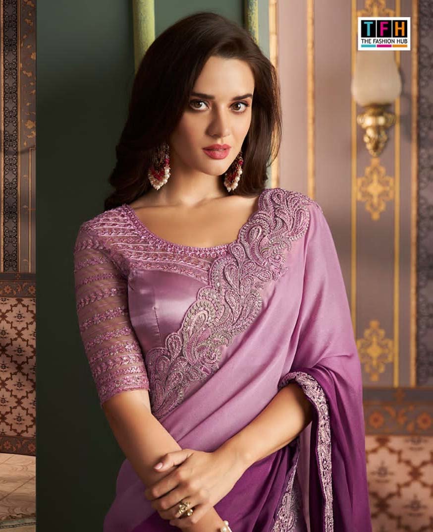 Tfh Sw-1203 Majestic Shaded Silk Wholesale Designer Saree Collection