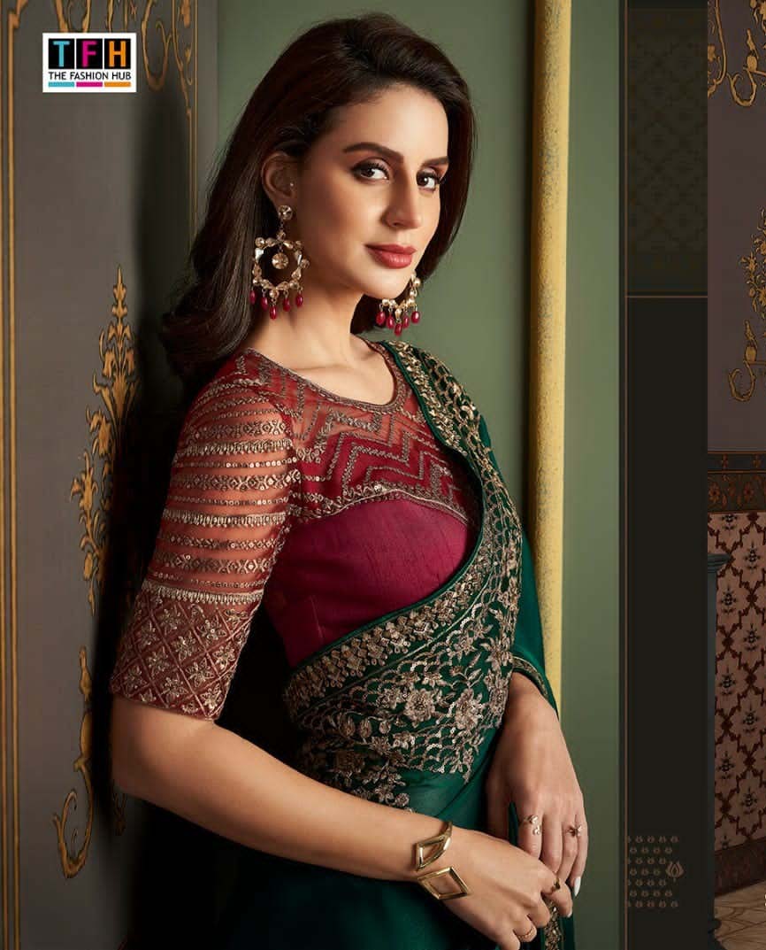 Tfh Sw-1202 Rainbow Silk Wholesale Designer Saree Collection