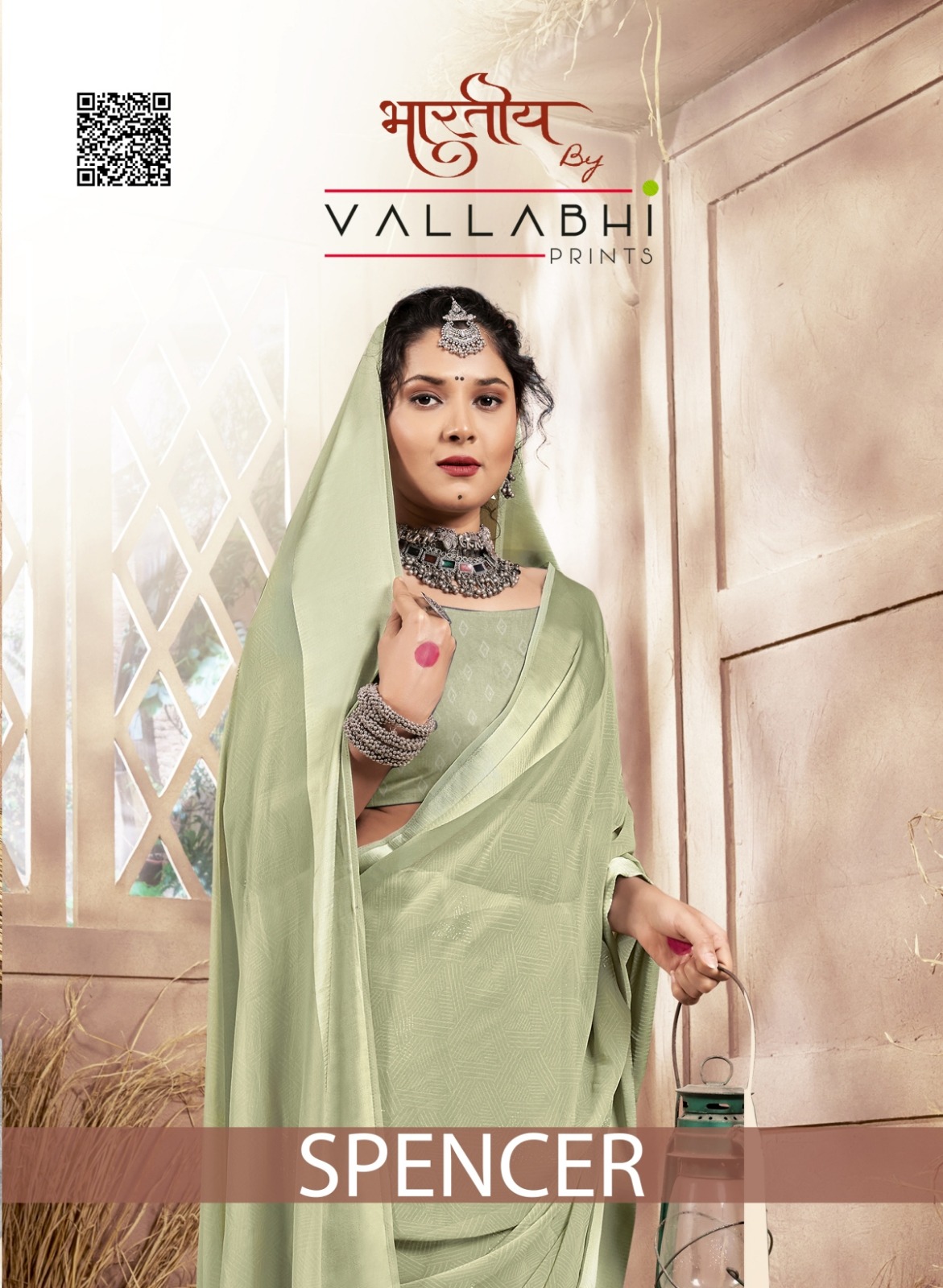 Vallabhi Prints Spencer Georgette Wholesale Fancy Sarees Catalog