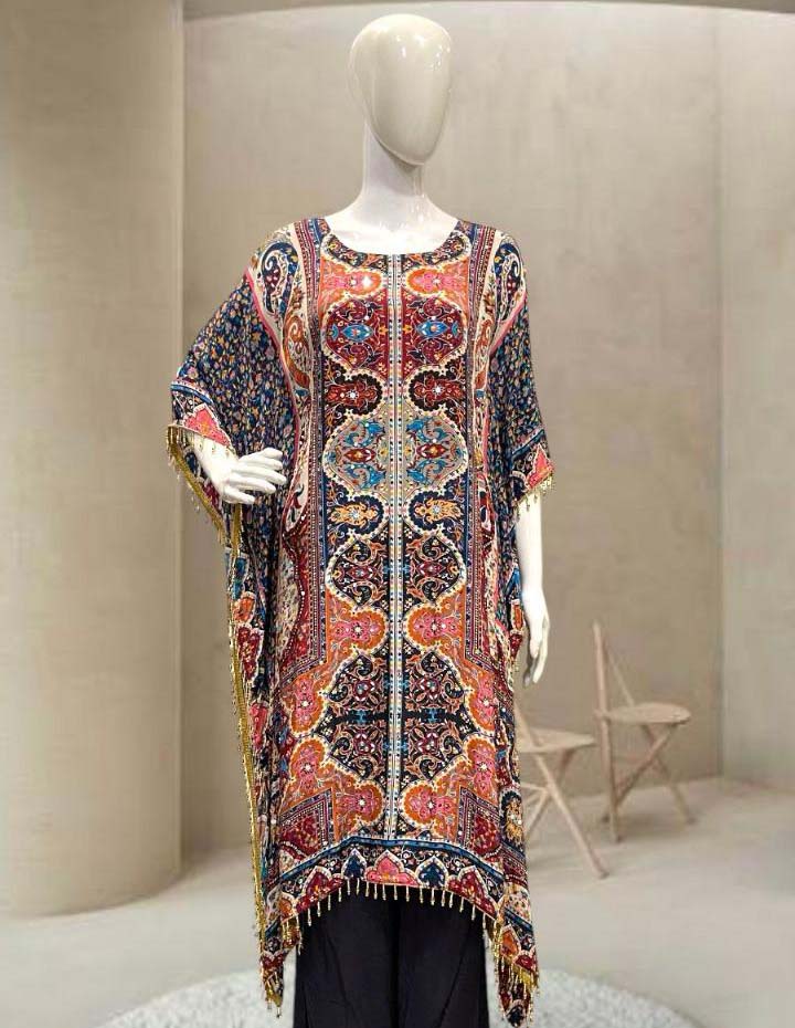 Vardan Ethnic Simmer Kaftan Vol 3 Muslin Wholesale Kaftan With Plazo  Catalog