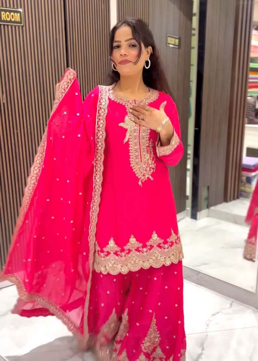 Vardan Nsr-837 Pure Heavy Fuax Georgette Wholesale Pakistani Readymade Eid Collection