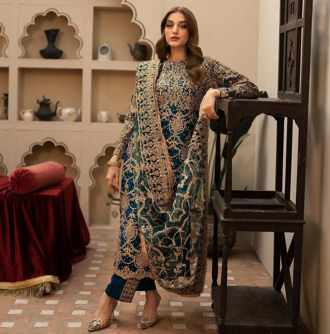 Vardan Srk-5235 Heavy Faux Georgette Wholesale Pakistani Readymade Eid Collection