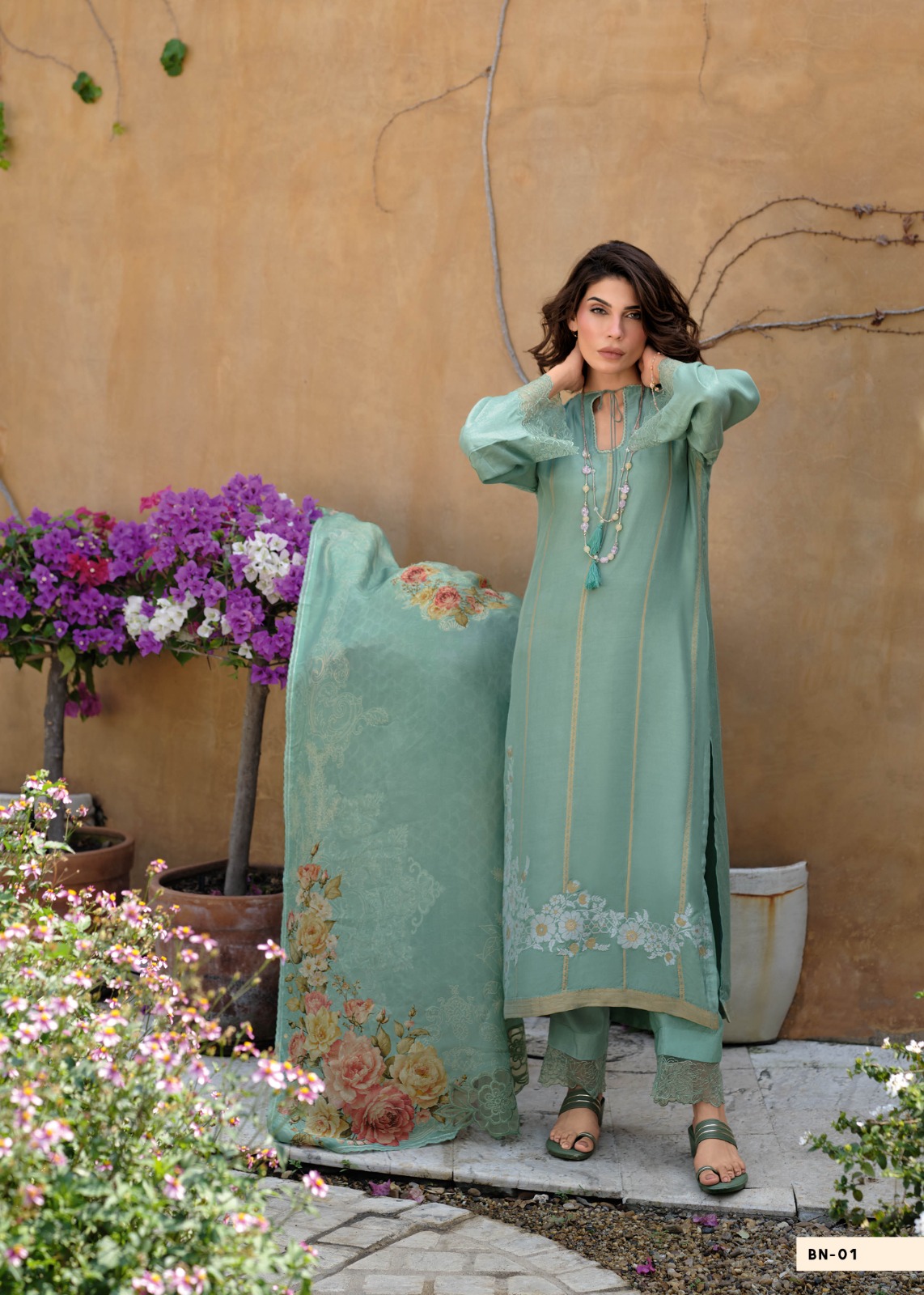 Varsha Bianca Muslin Wholesale Fancy Simmer Dress Material Collection - Image 3