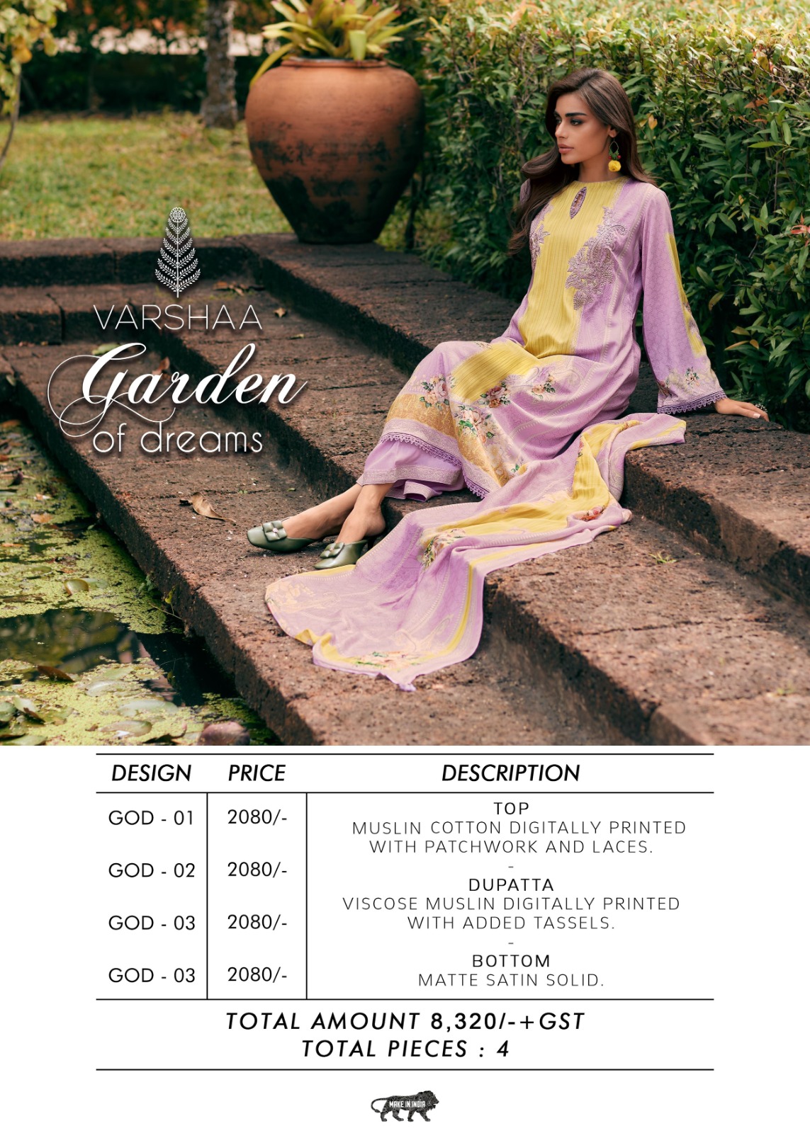 Varsha Garden of Dreams Muslin Cotton Digital Printed Suits Catalog - Image 7