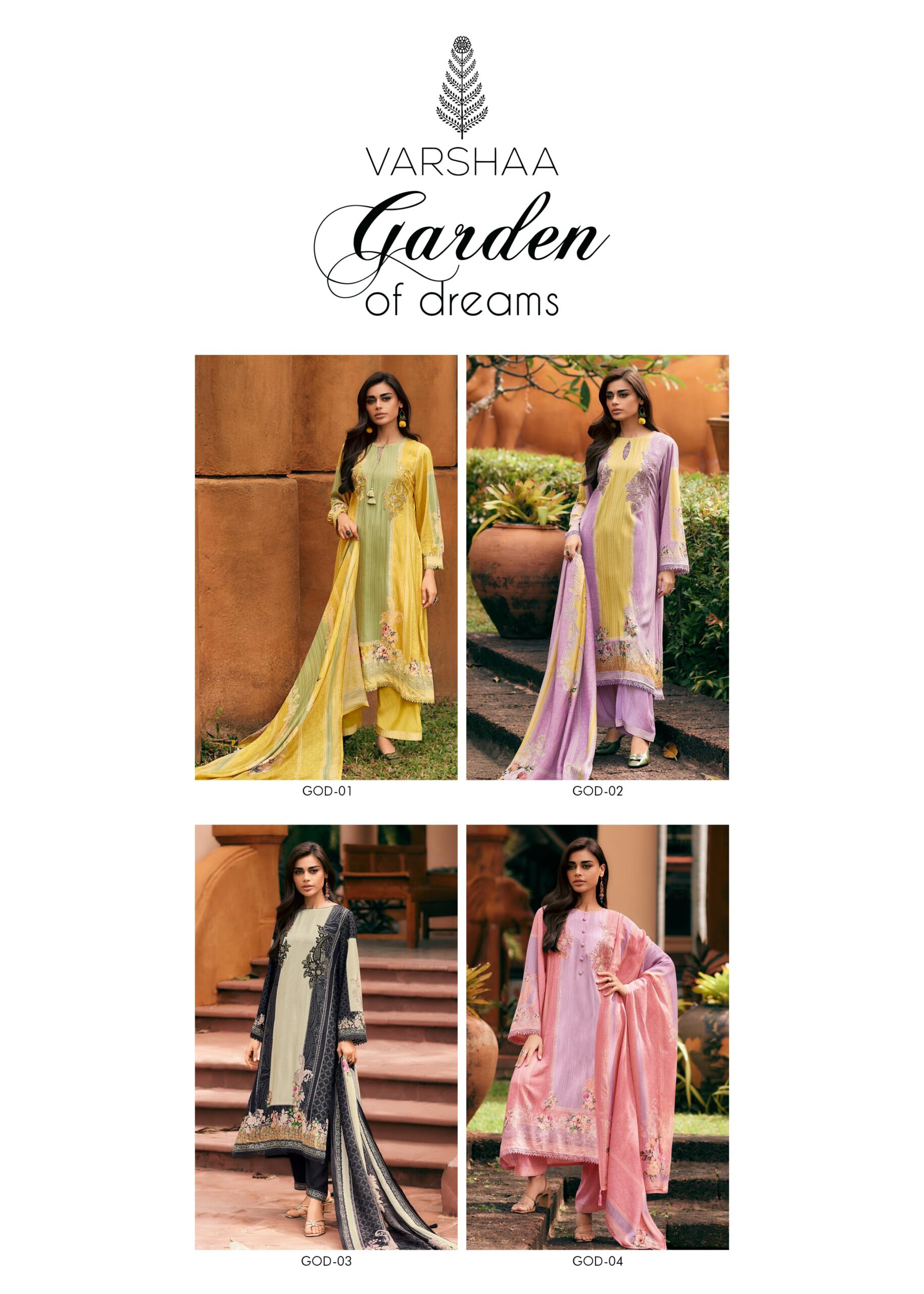 Varsha Garden of Dreams Muslin Cotton Digital Printed Suits Catalog - Image 6