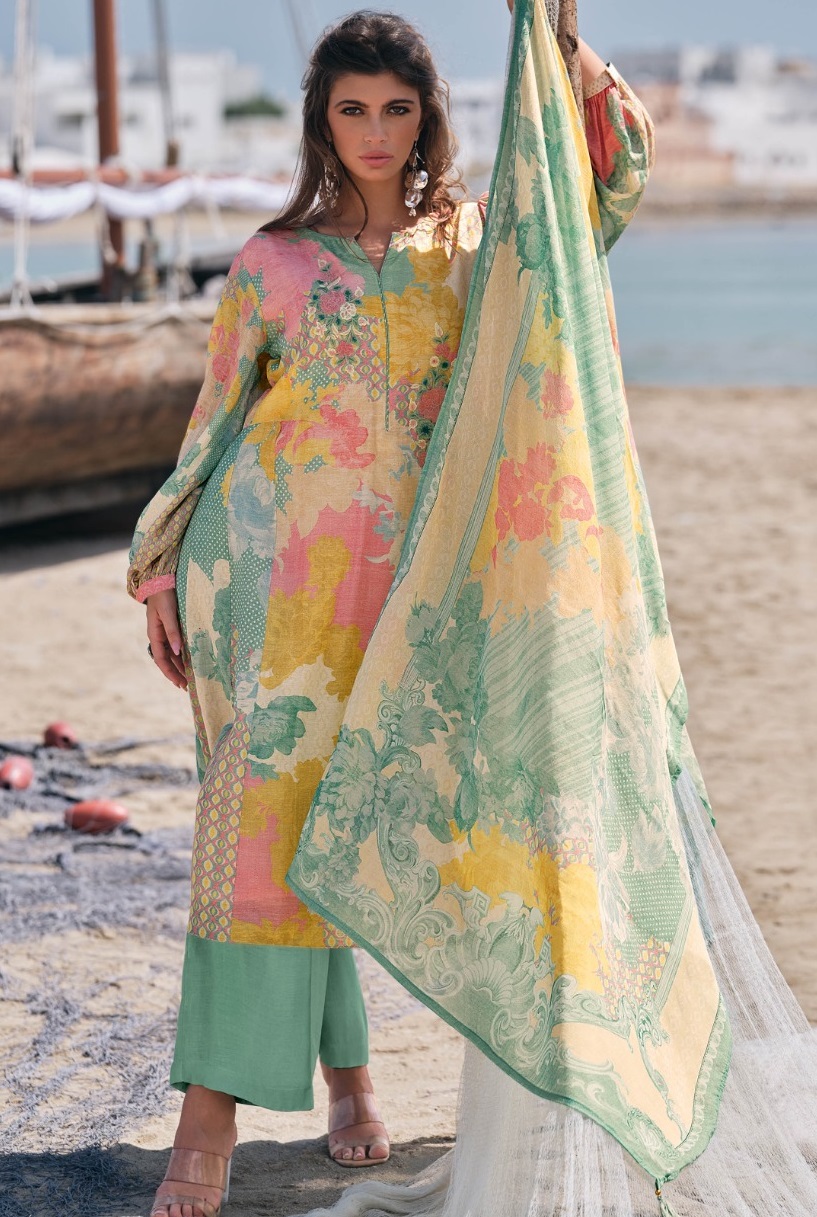 Varsha Roshnika Embroidered Digital Printed Cotton Salwar Suit Catalog