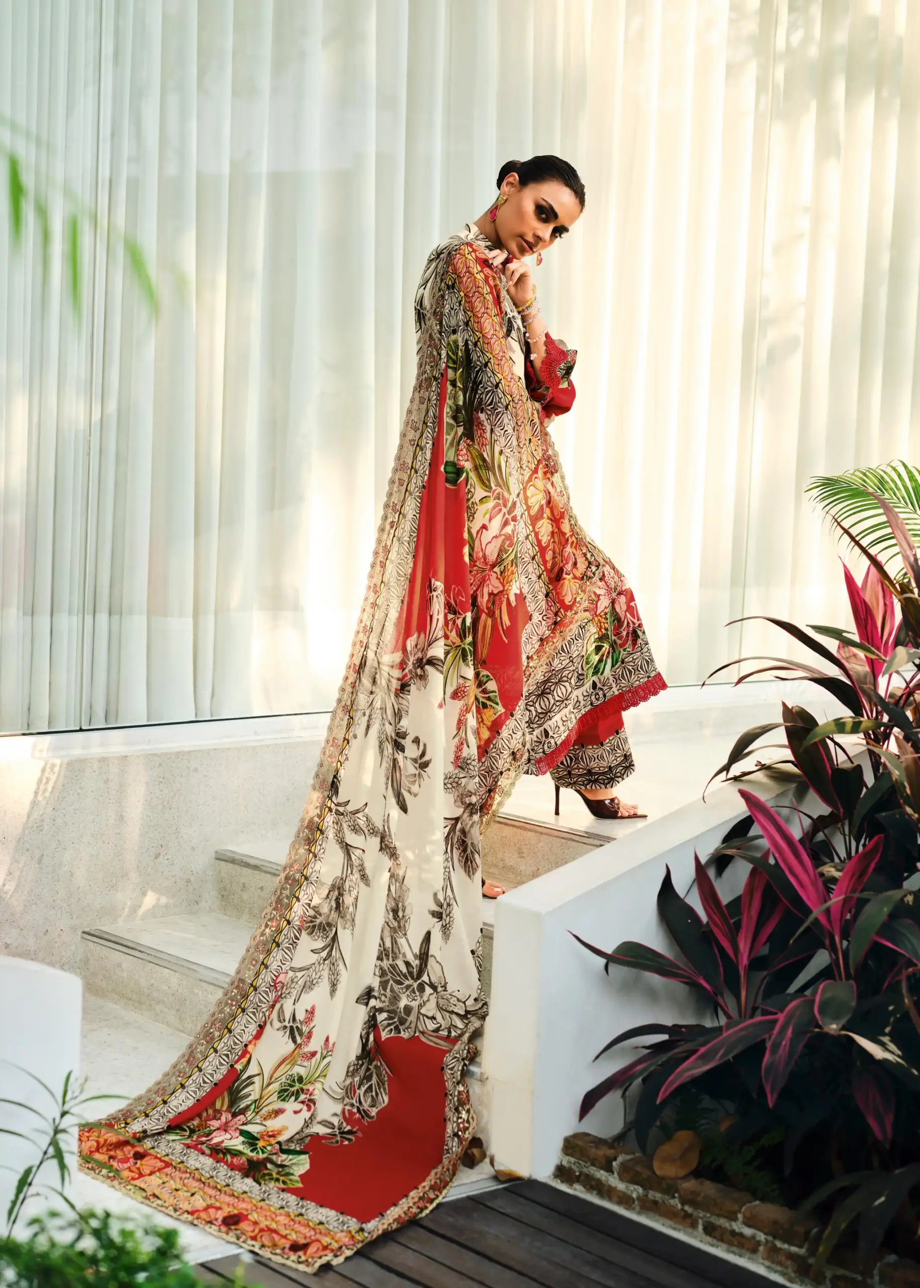 Varsha Summer Muse Cotton Digitally Printed Handwork Wholesale Salwar Suits Catalog - Image 5