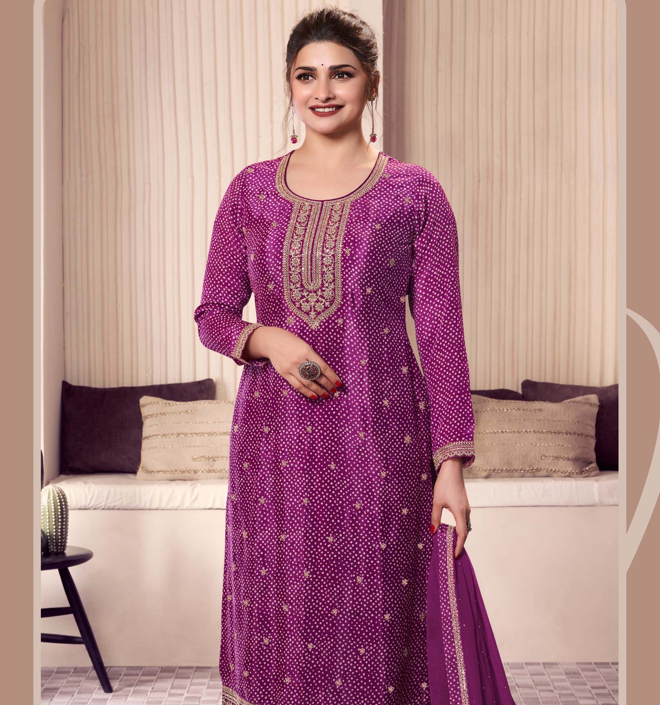 Vinay Fashion Pahal-4 Chinon Wholesale Designer Salwar Suit Catalog