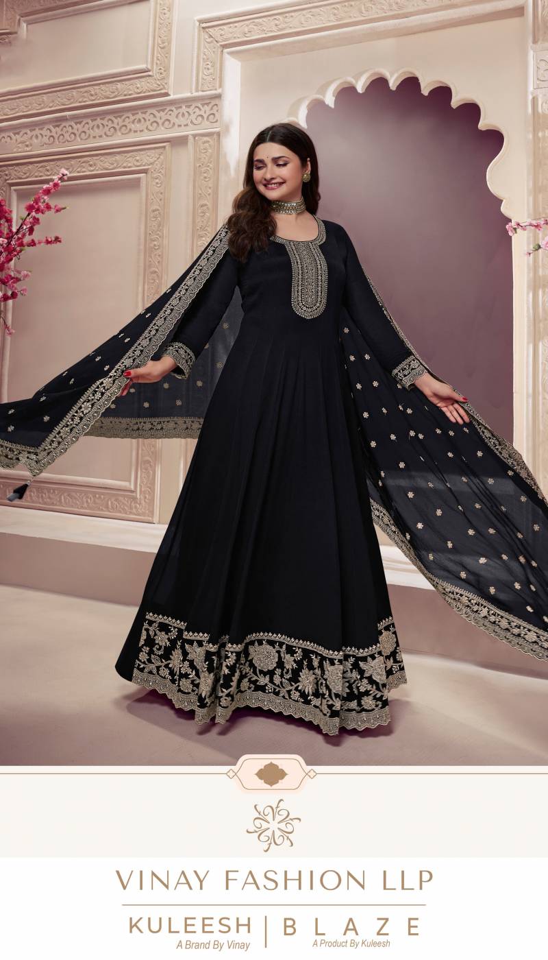 Vinay Kuleesh Blaze Chinon Wholesale Designer Salwar Kameez Collection