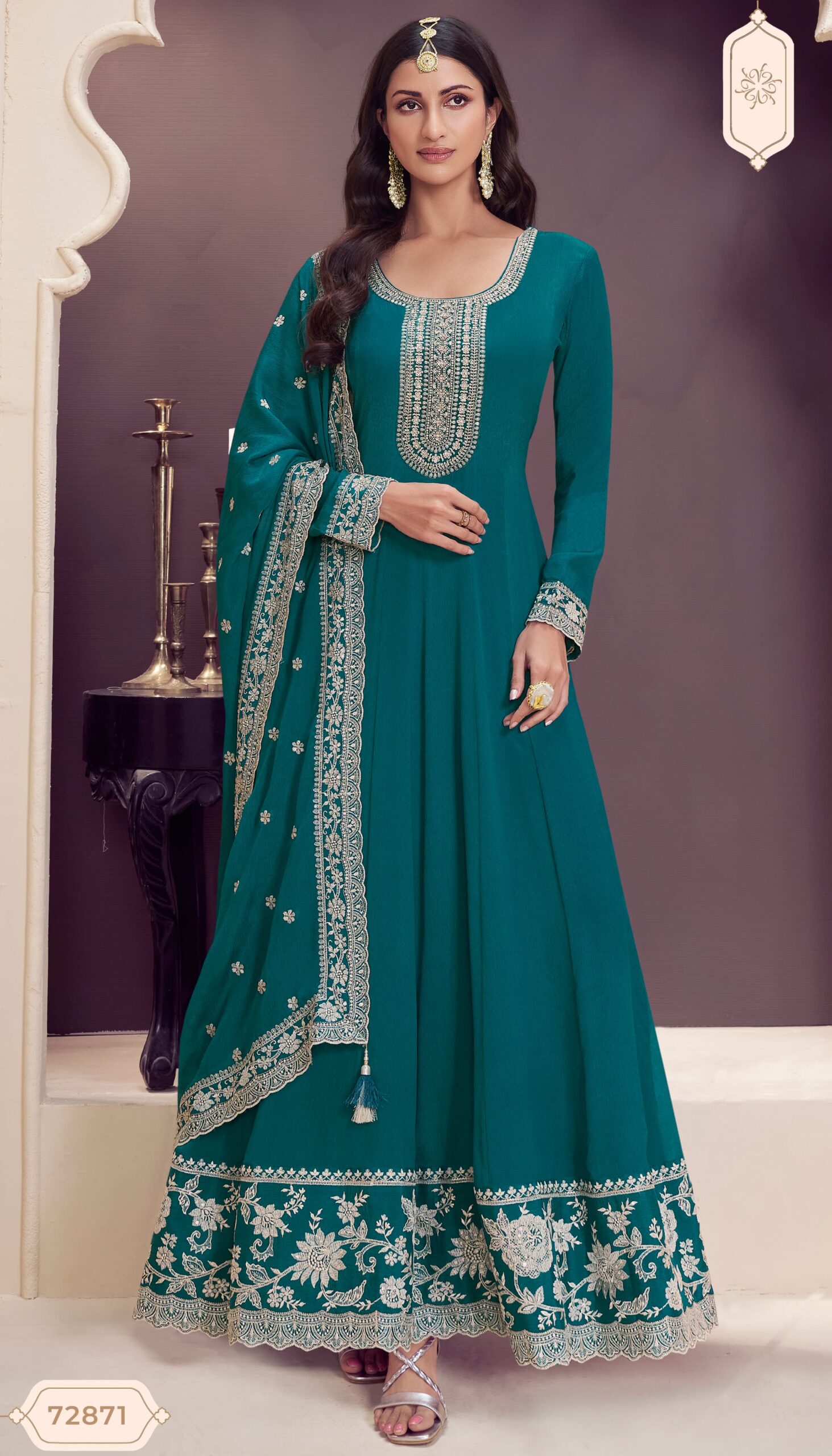 Vinay Kuleesh Blaze Chinon Wholesale Designer Salwar Kameez Collection - Image 2