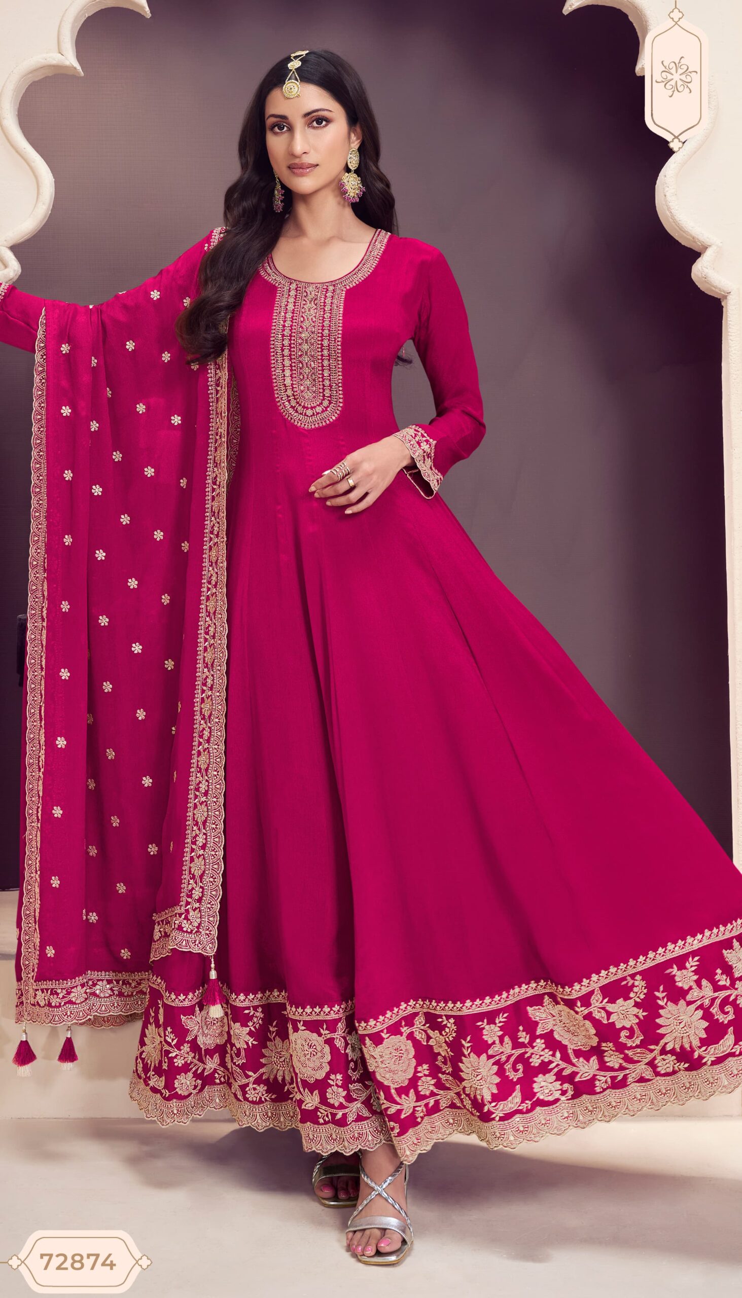 Vinay Kuleesh Blaze Chinon Wholesale Designer Salwar Kameez Collection - Image 3