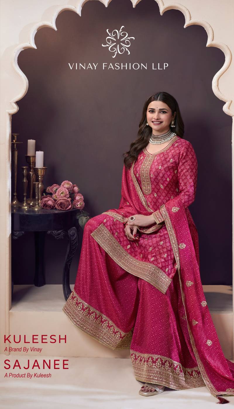 Vinay Kuleesh Sajanee Chinon Wholesale Designer Salwar Kameez Collection