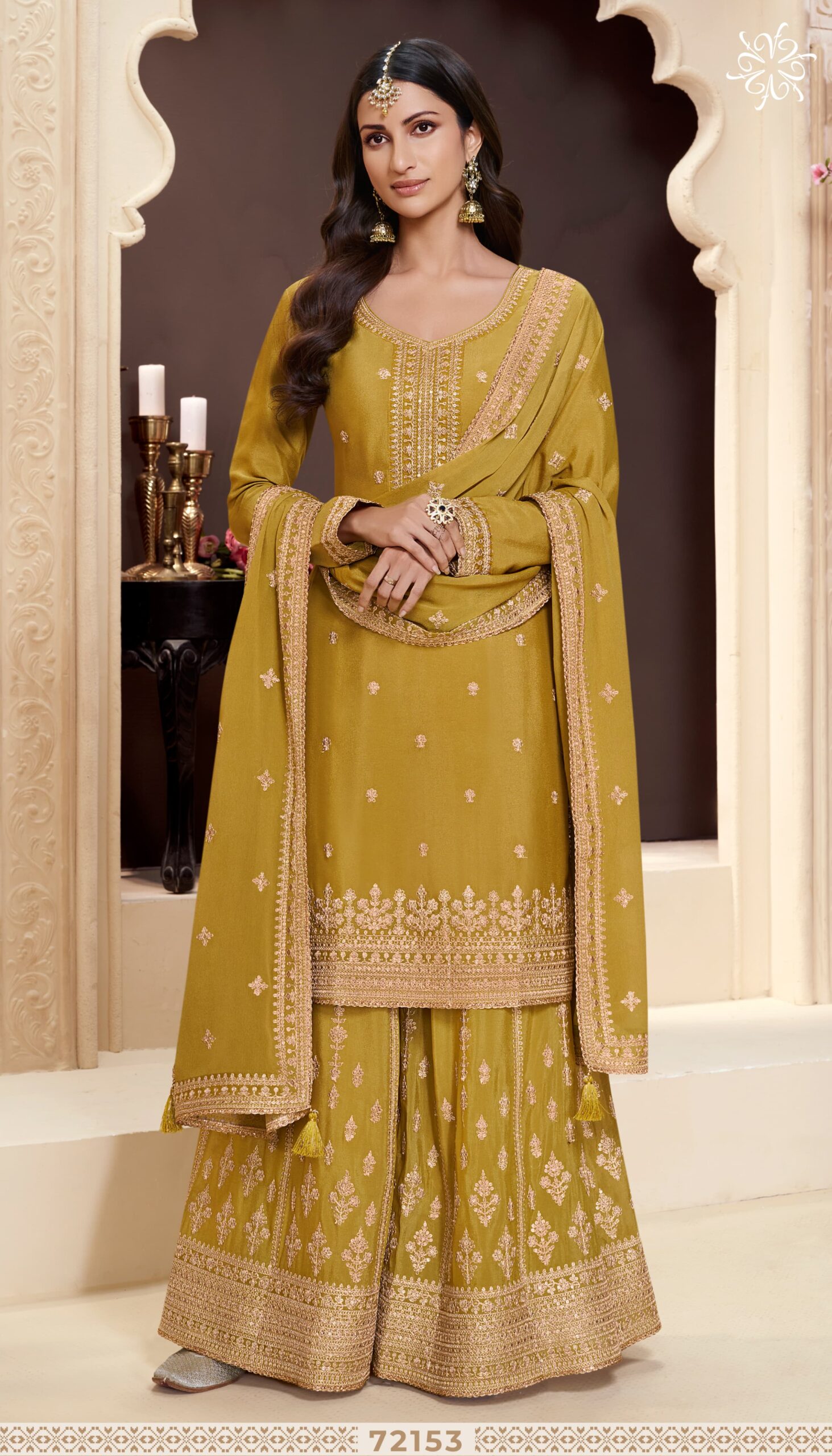 Vinay Kuleesh Shaniya Chinon Wholesale Designer Salwar Suit Catalog - Image 2