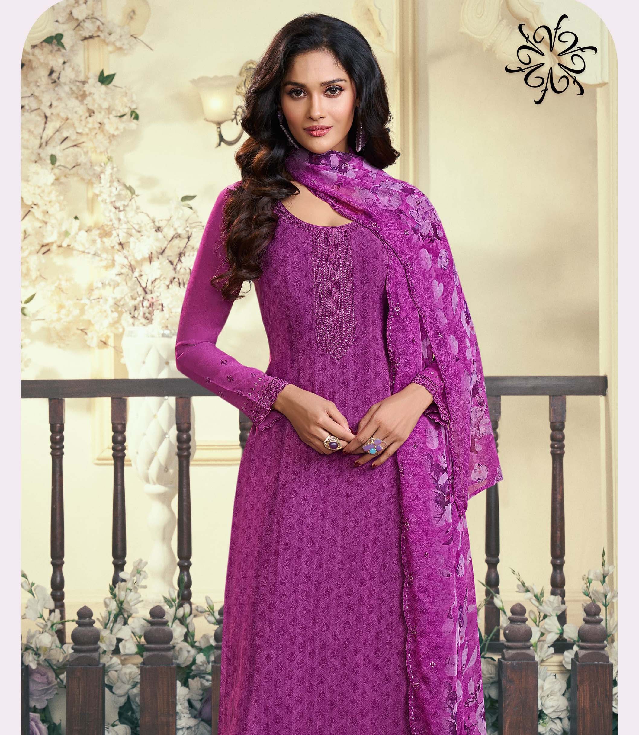 Vinay Kuleesh Silkina Royal Crepe 47 Royal Crepe Wholesale Designer Salwar Kameez Collection