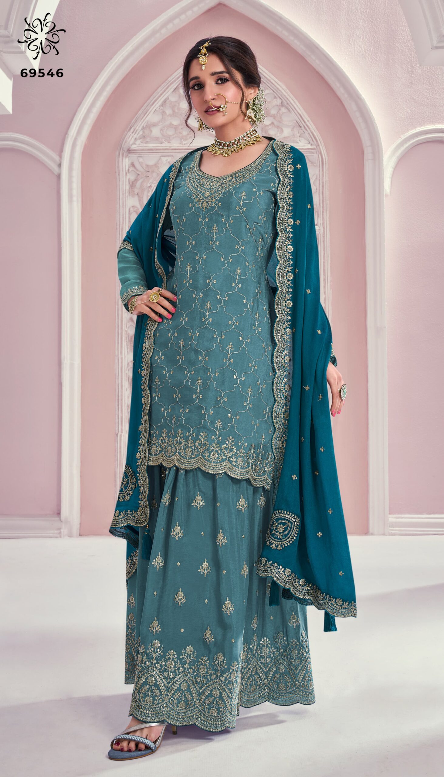 Vinay Rangrasiya Chinon Wholesale Designer Salwar Suit Catalog - Image 2