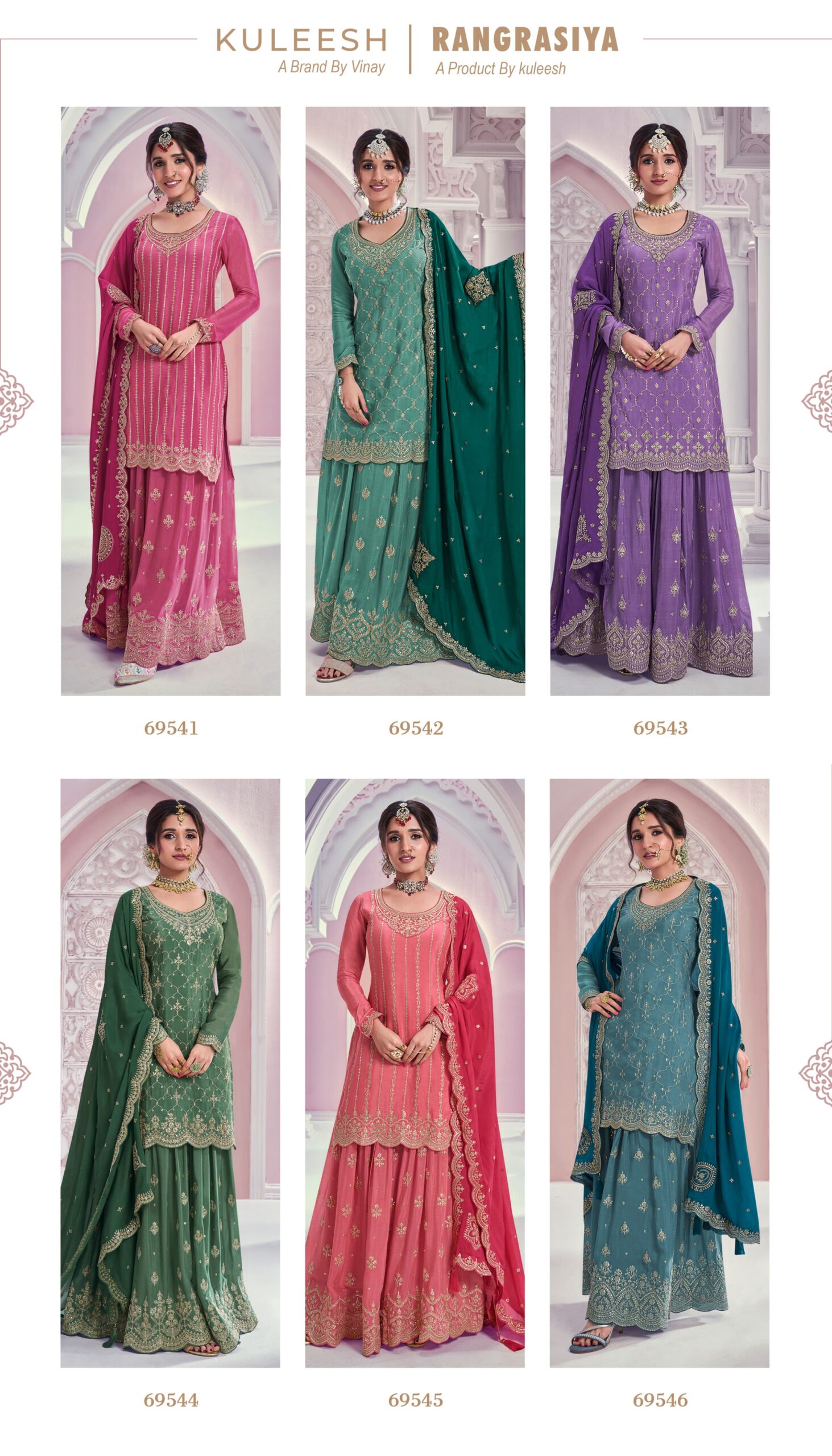 Vinay Rangrasiya Chinon Wholesale Designer Salwar Suit Catalog - Image 8