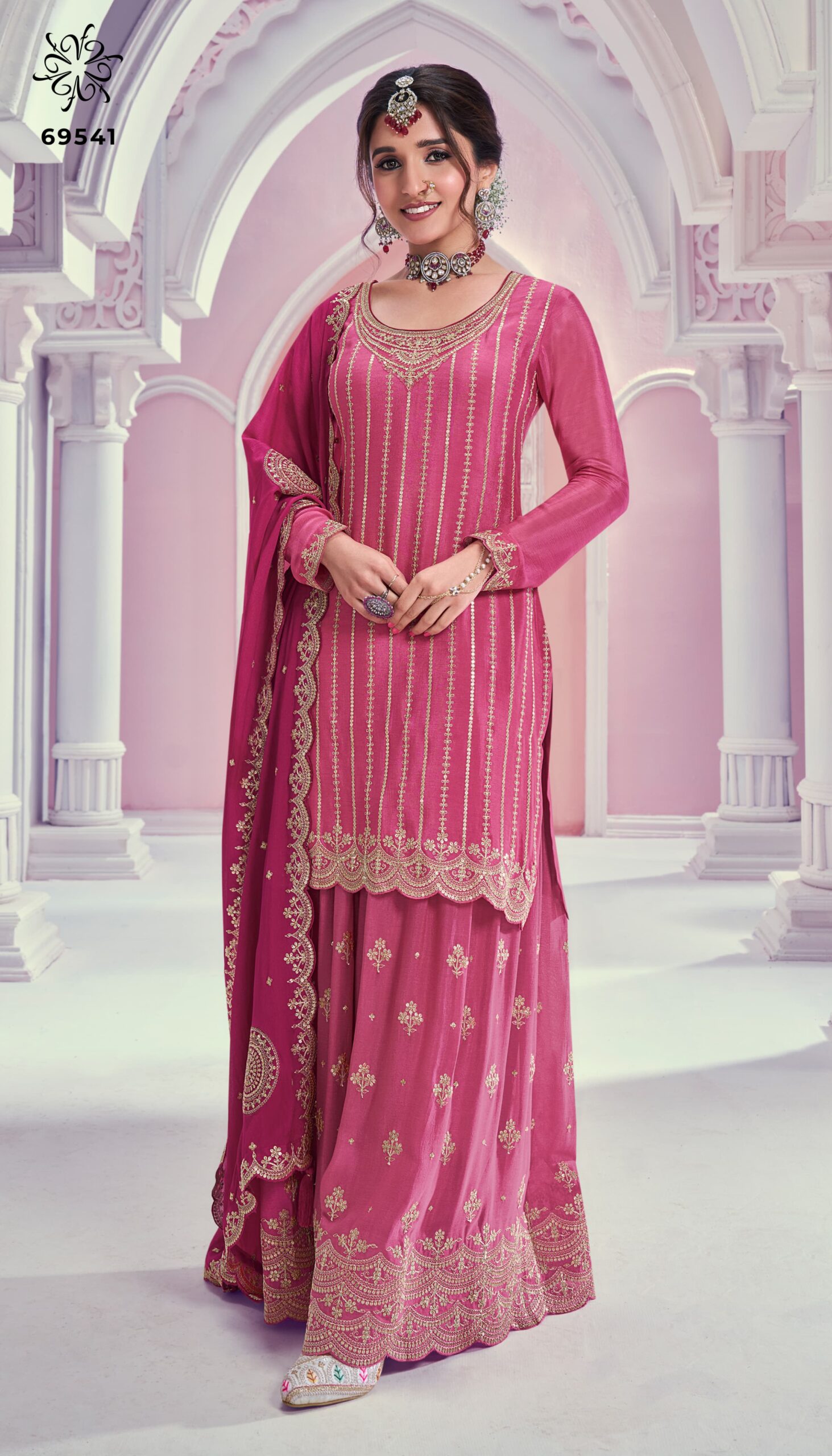 Vinay Rangrasiya Chinon Wholesale Designer Salwar Suit Catalog - Image 3
