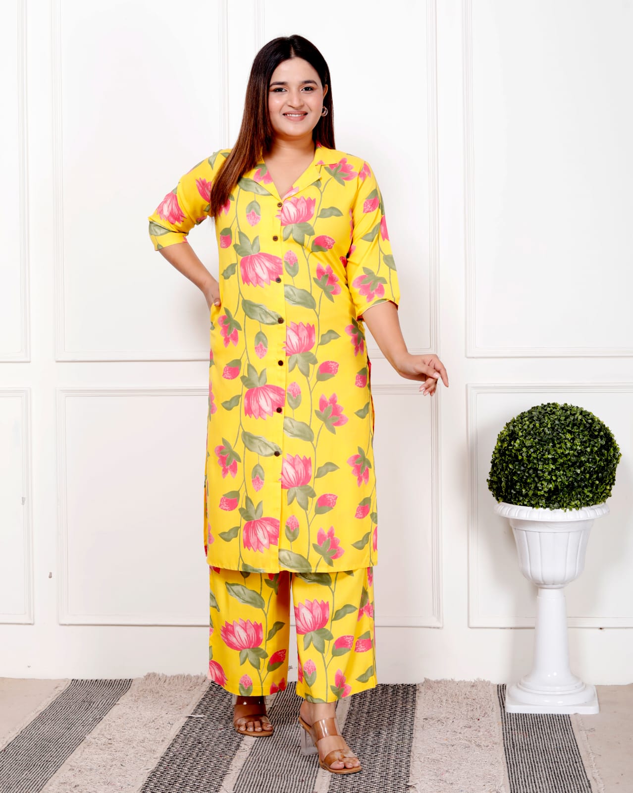 Vardan Ethnic Flora Vol 1 Rayon Wholesale Kurti With Plazo Catalog