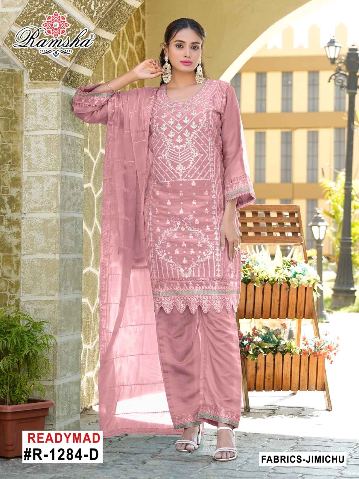 Ramsha R-1284 Nx Jimi Chu Wholesale Pakistani Readymade Eid Collection - Image 2