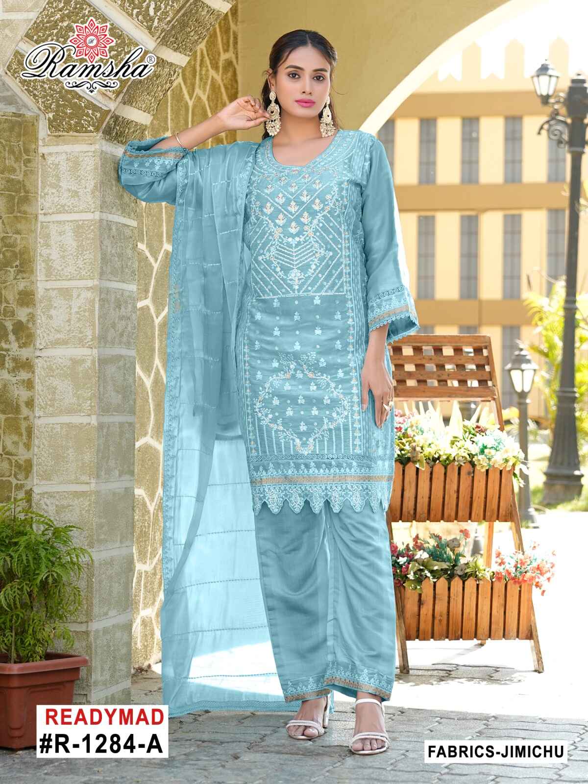 Ramsha R-1284 Nx Jimi Chu Wholesale Pakistani Readymade Eid Collection - Image 3