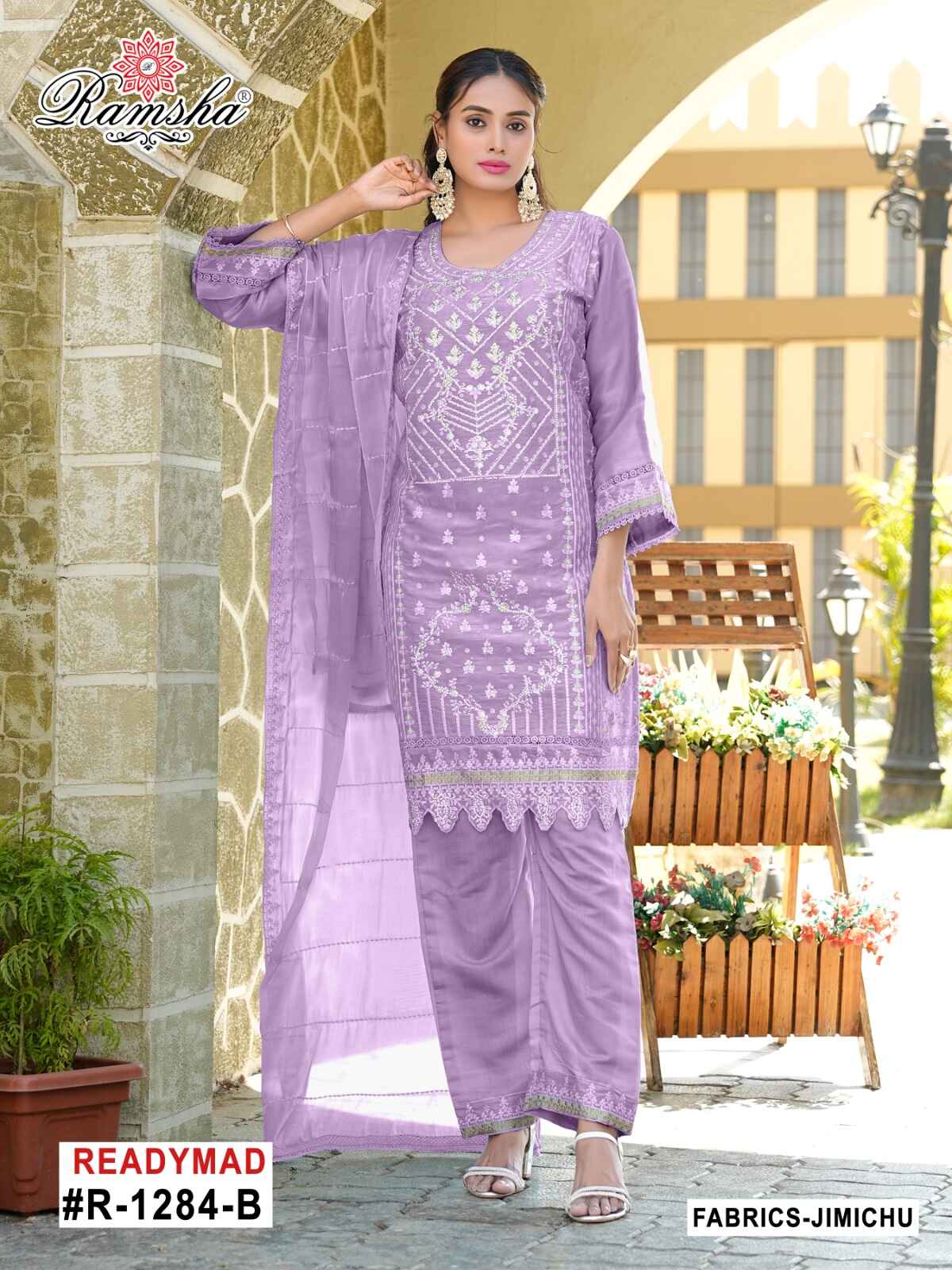 Ramsha R-1284 Nx Jimi Chu Wholesale Pakistani Readymade Eid Collection - Image 4