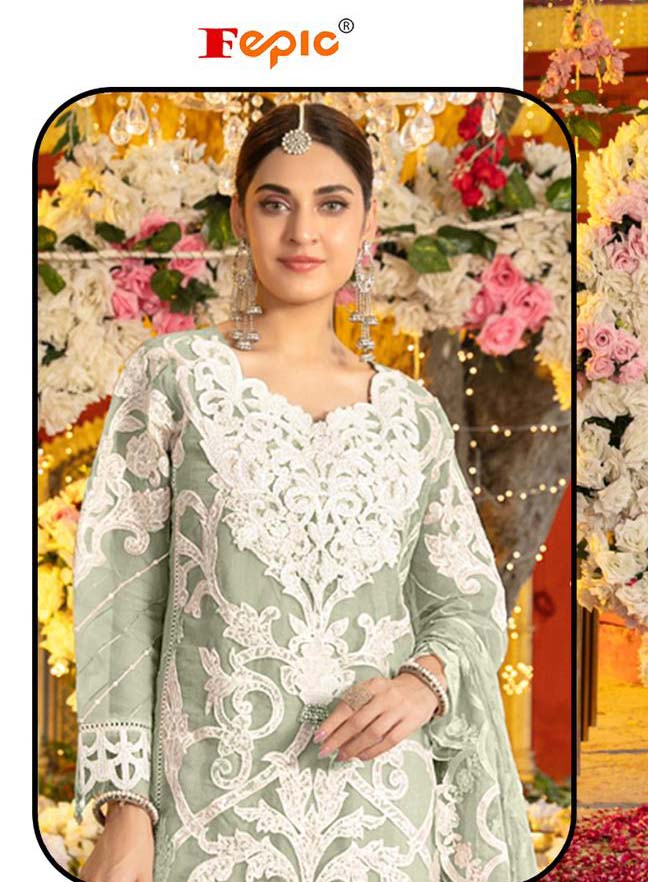 Fepic C 1688 Organza Wholesale Pakistani Eid Collection