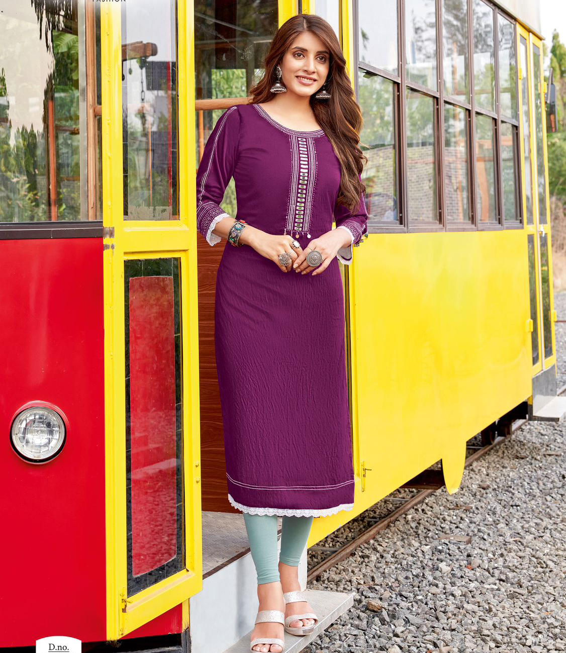 Wooglee Ananya Rayon Wholesale Fancy Kurtis Catalog