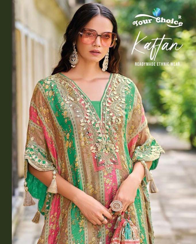 Your Choice Kaftan Heavy Chinon Wholesale Designer Kaftan Catalog