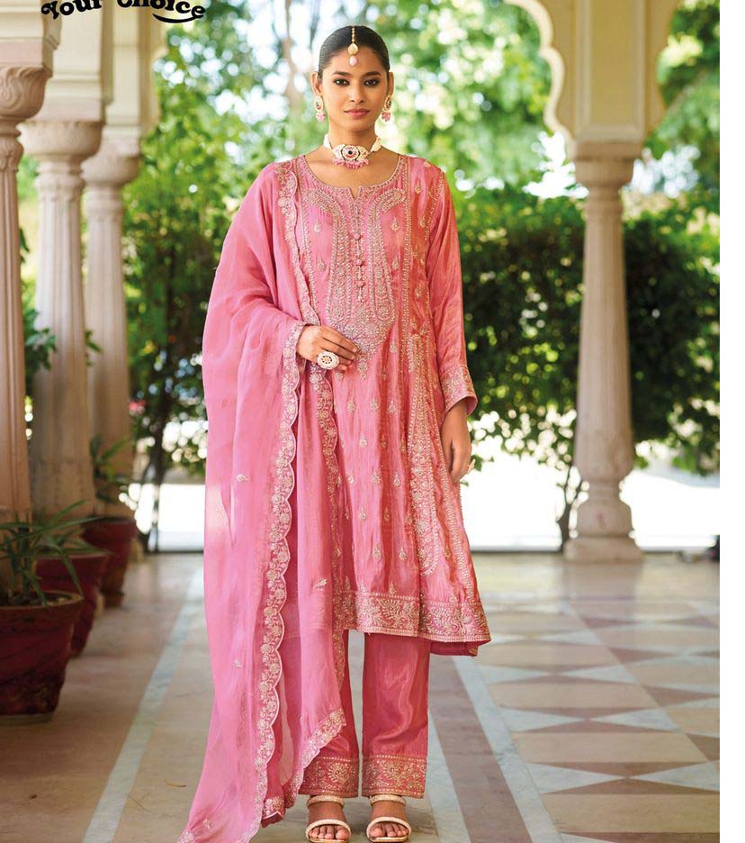 Your Choice Rozy Shimmer Wholesale Designer Salwar Kameez Collection