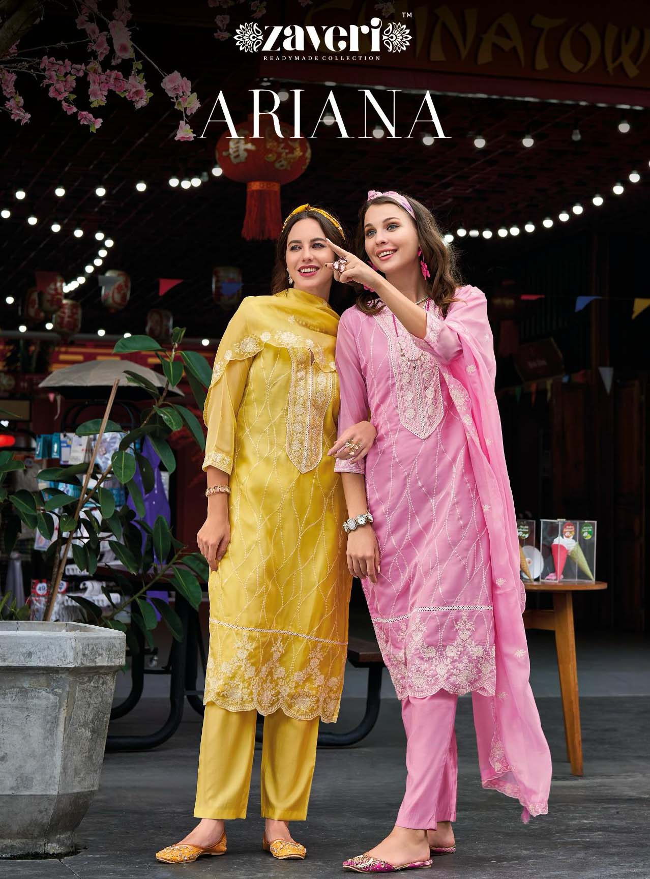 Zaveri Ariana Soft Organza Wholesale Readymade Salwar Suit Catalog