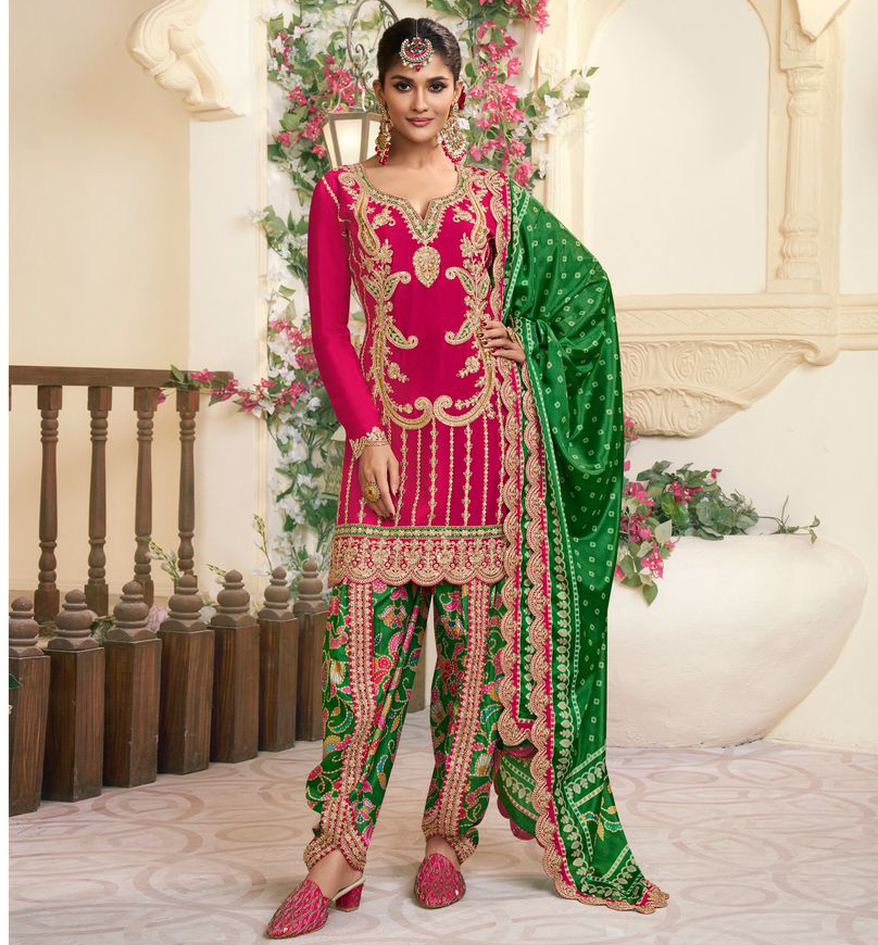 Zubeda Kalamkari Chinon Silk Digital Printed Wholesale Readymade Salwar Suit Catalog