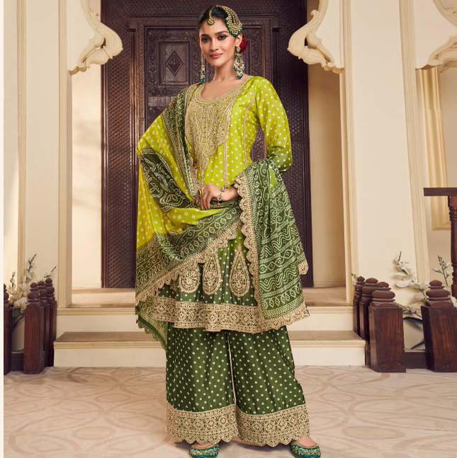 Zubeda Sakhi Chinon Silk Wholesale Designer Readymade Salwar Suit Catalog