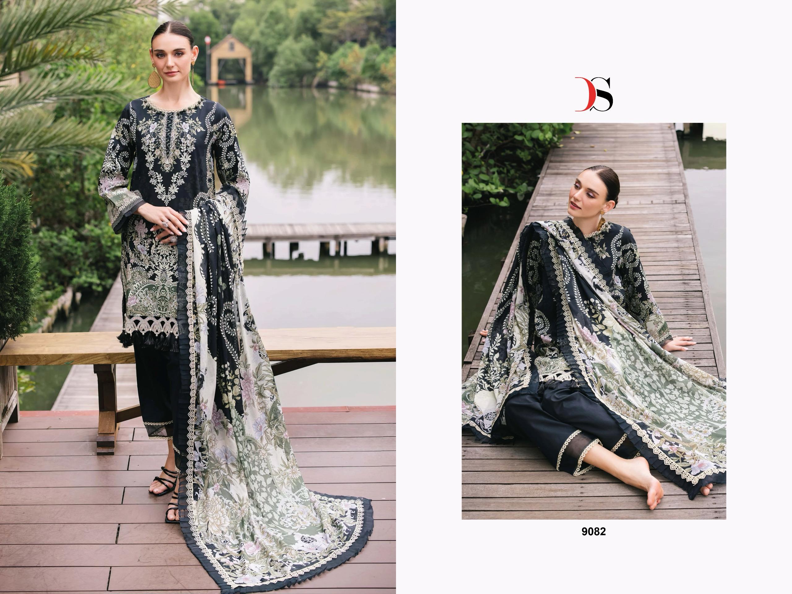 Deepsy Jade Urban 25 Cotton Dupatta Wholesale Pakistani Salwar Kameez Catalog - Image 6