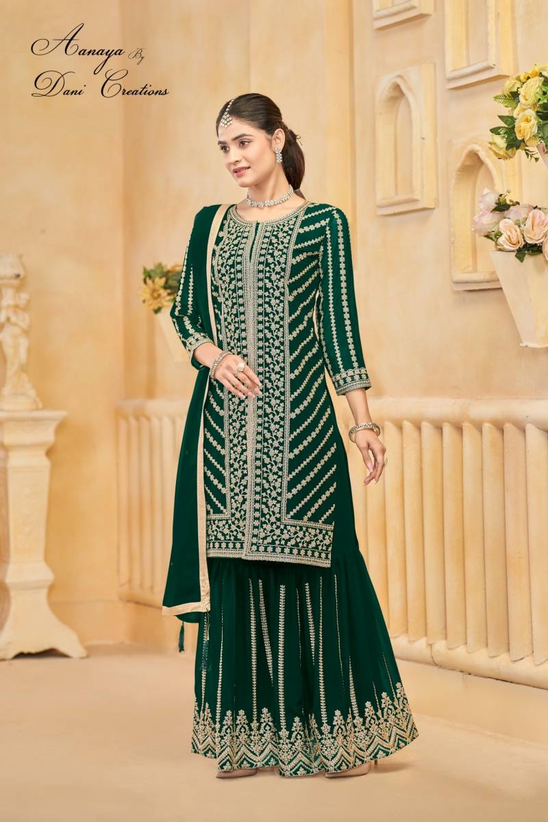 Aanaya Vol 219 Faux Georgette Wholesale Designer Salwar Kameez Collection