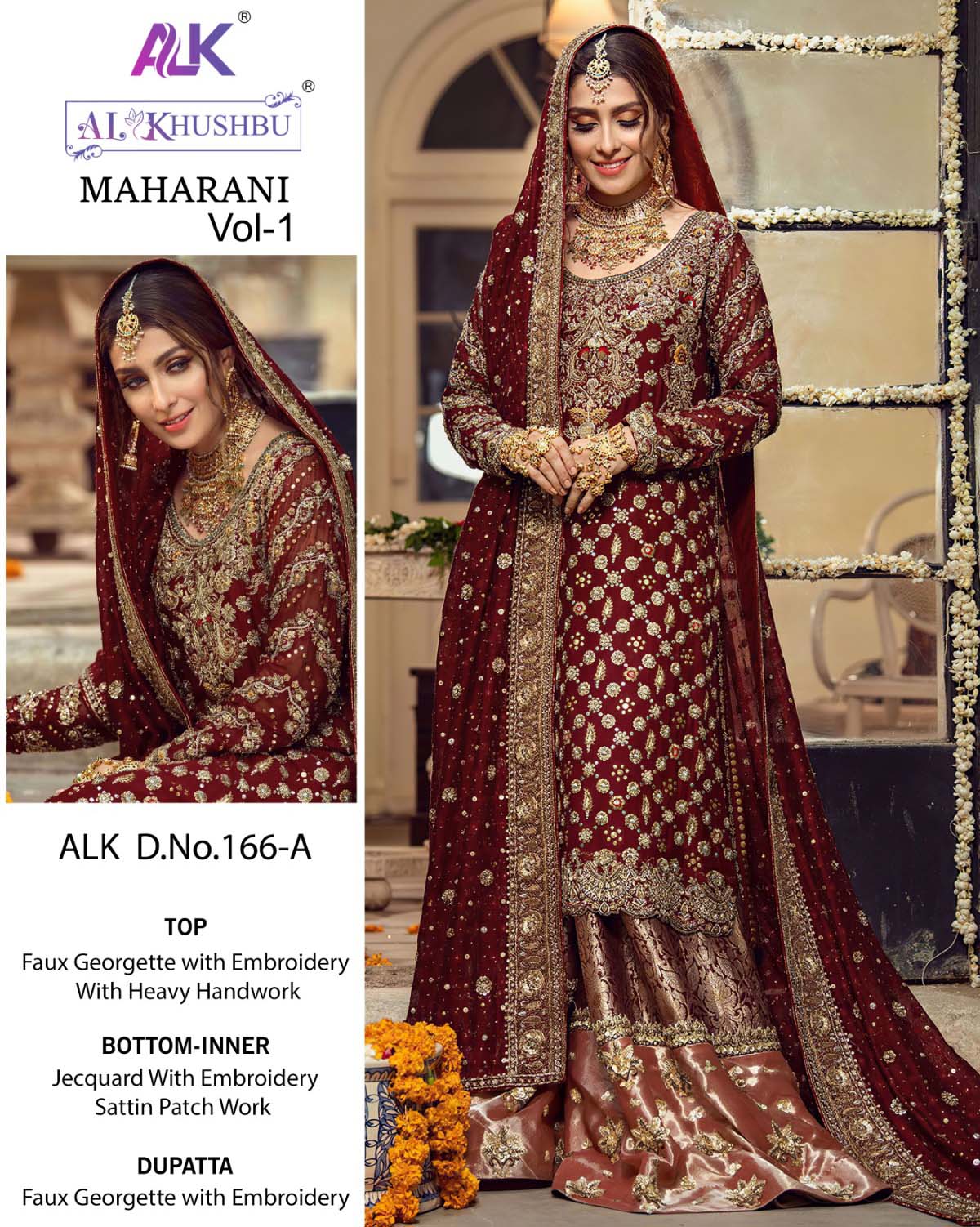 Al_Khushbu Alk -Dno -166-A-Hits Colors Faux Georgette Wholesale Pakistani Eid Collection