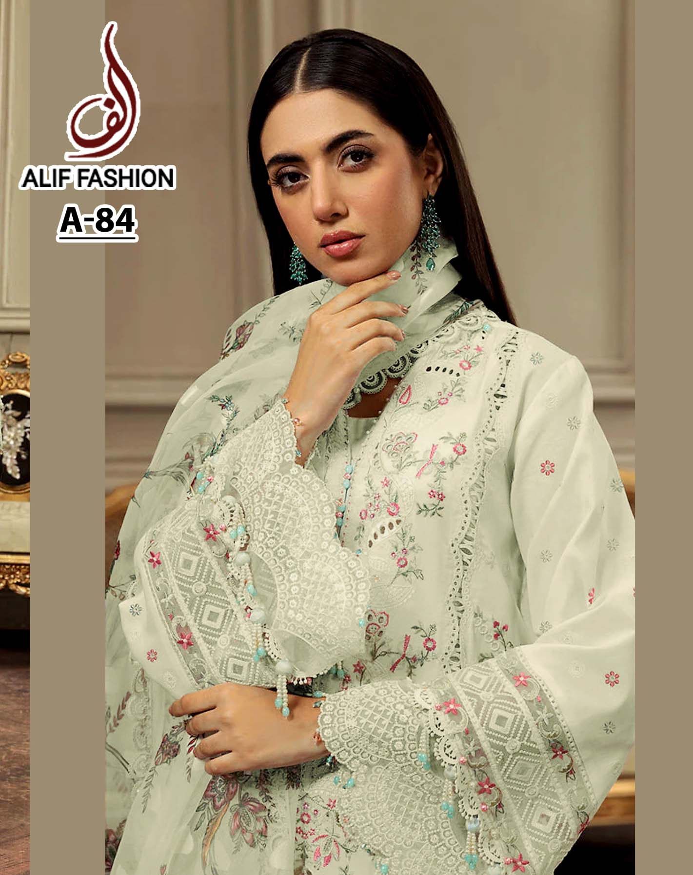 Alif Fashion Maryam Vol 1 Pure Cambric Cotton Wholesale Pakistani Suit Collection
