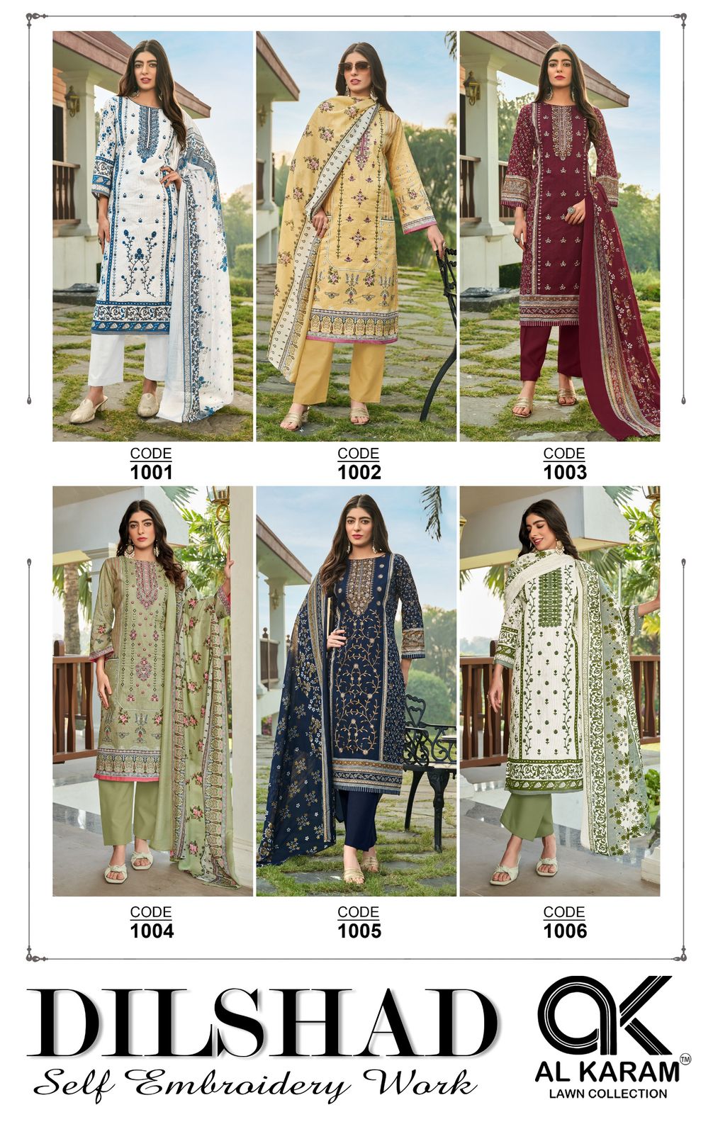 Alkaram Dilshad Vol-01 Cotton Wholesale Karachi Dress Material Catalog - Image 8