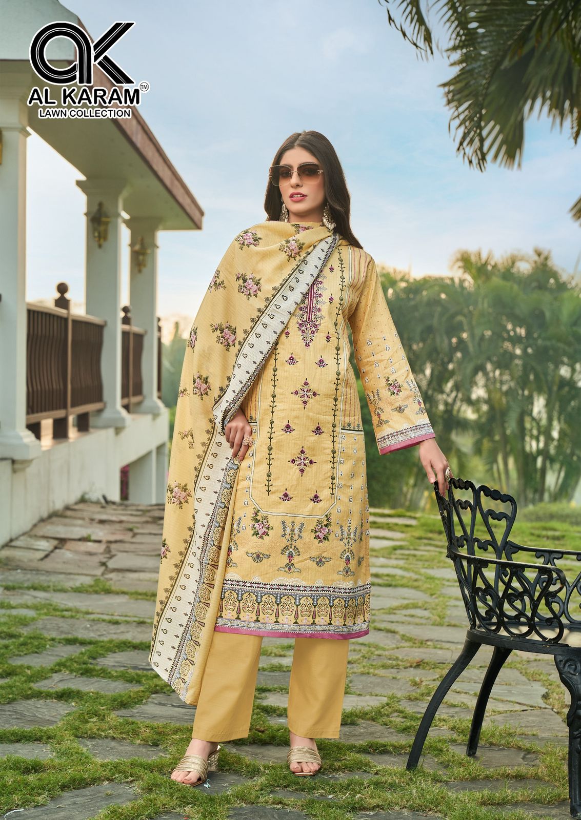 Alkaram Dilshad Vol-01 Cotton Wholesale Karachi Dress Material Catalog - Image 3