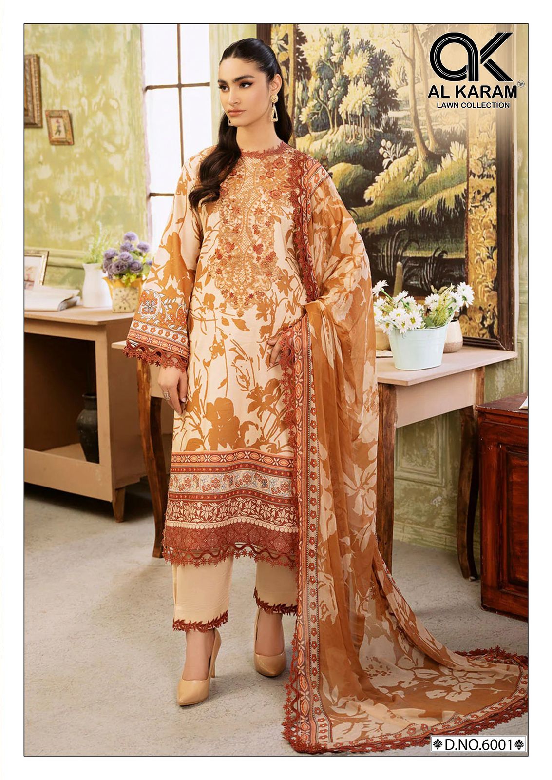 Alkaram Florence Vol-06 Cotton Wholesale Karachi Dress Material Catalog - Image 2