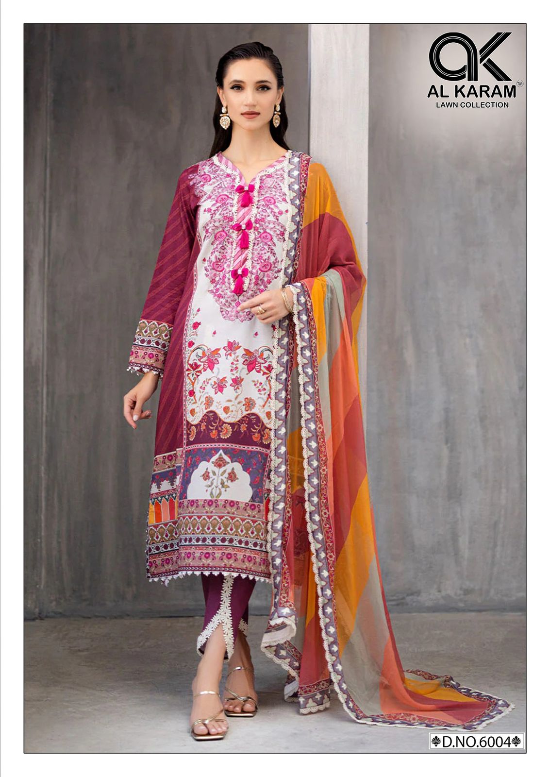 Alkaram Florence Vol-06 Cotton Wholesale Karachi Dress Material Catalog - Image 5