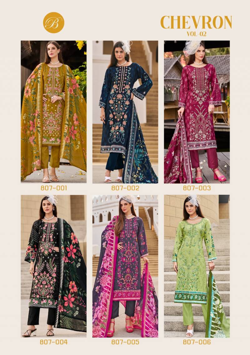 Belliza Chevron Vol 2 Cotton Printed Wholesale Pakistani Salwar Suit Collection - Image 6
