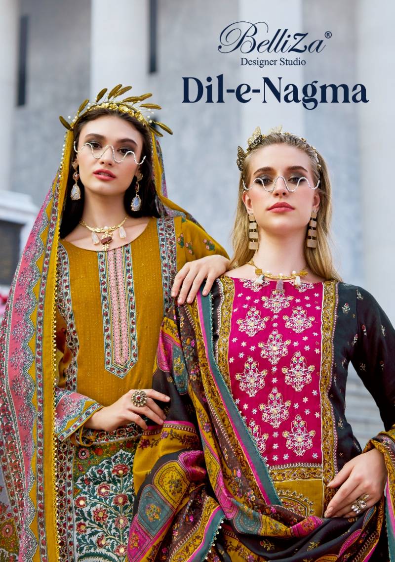 Belliza Dil E Nagma Jam Cotton Digital Printed Wholesale Dress Material Collection