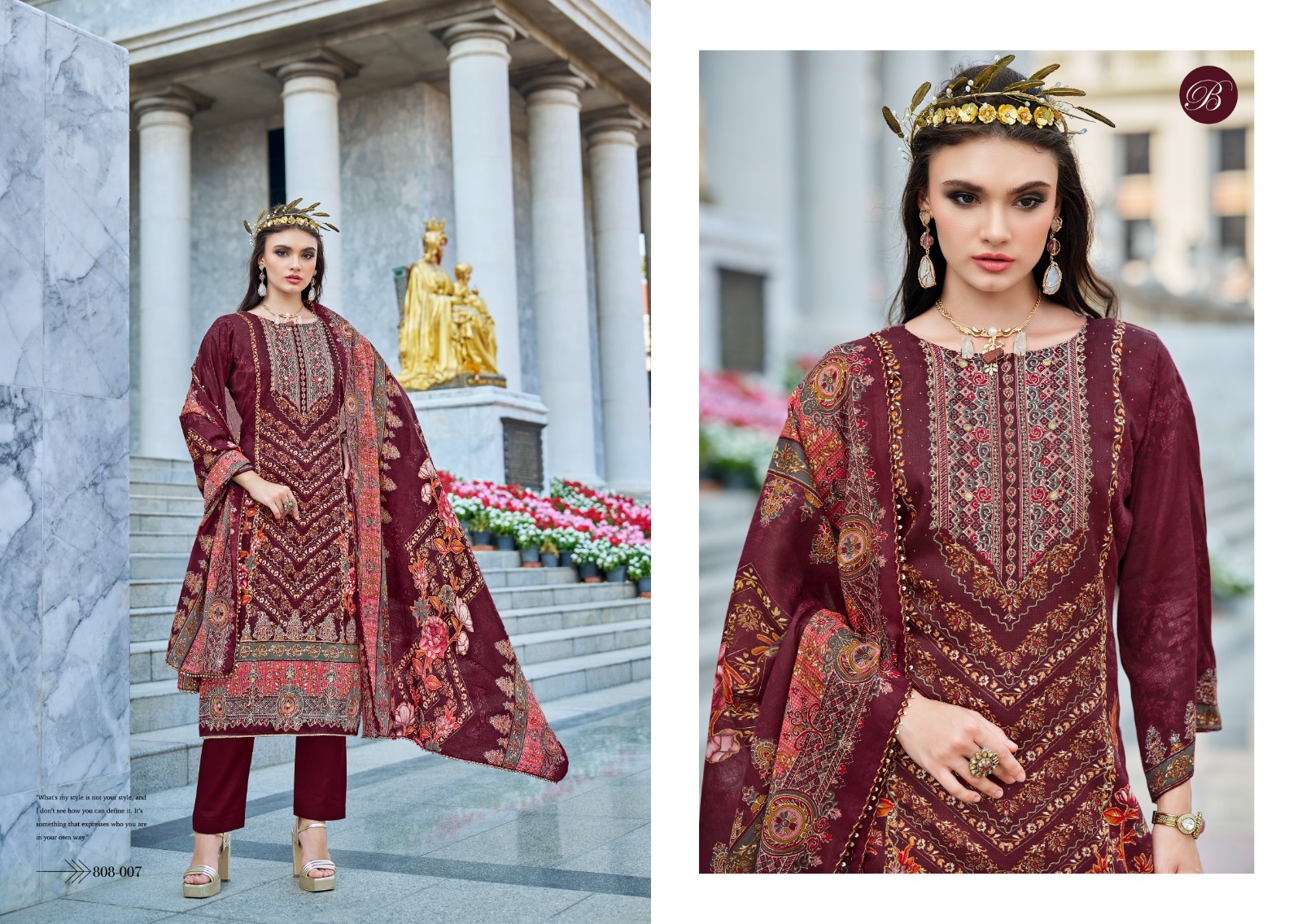 Belliza Dil E Nagma Jam Cotton Digital Printed Wholesale Dress Material Collection - Image 2