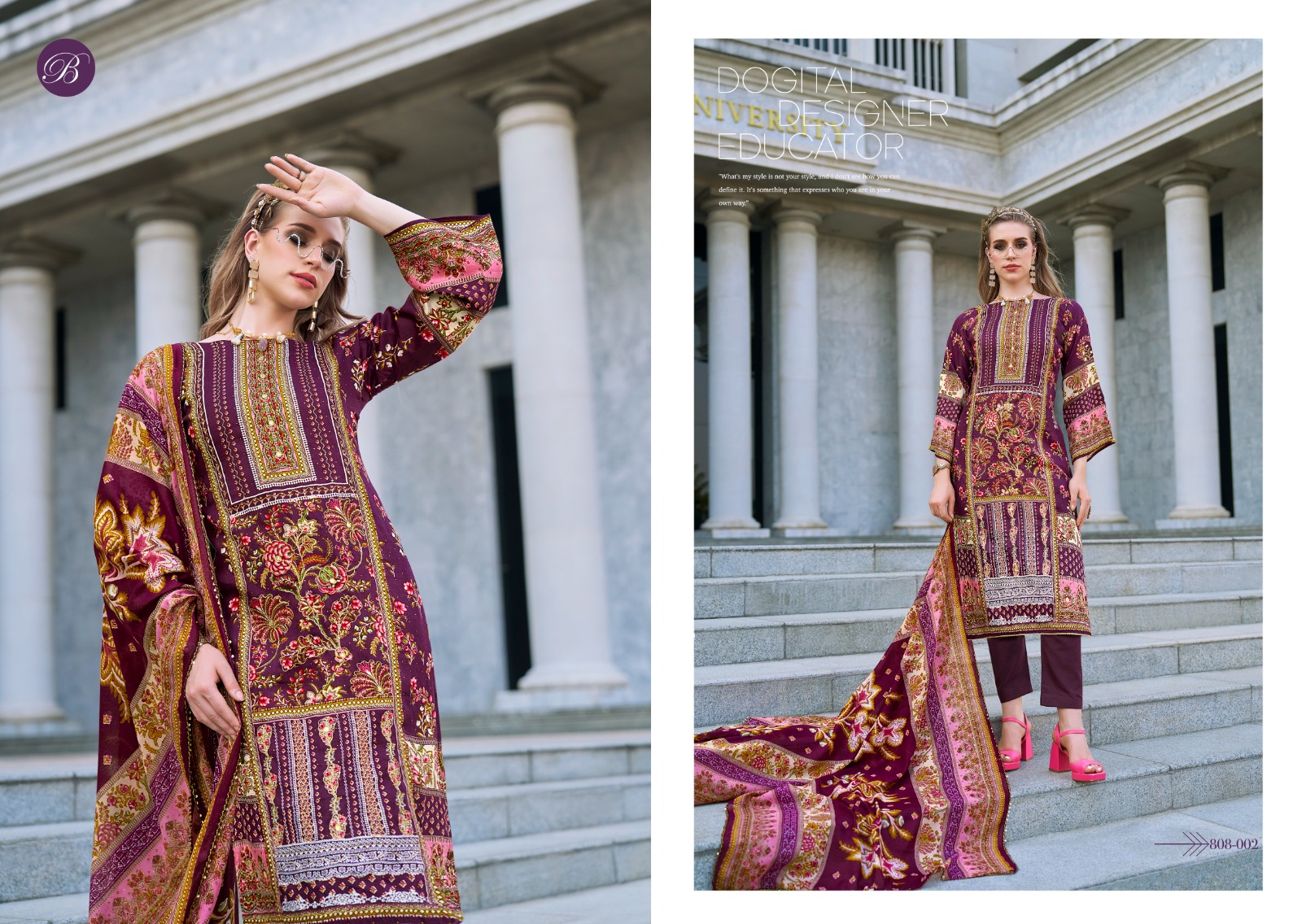 Belliza Dil E Nagma Jam Cotton Digital Printed Wholesale Dress Material Collection - Image 3