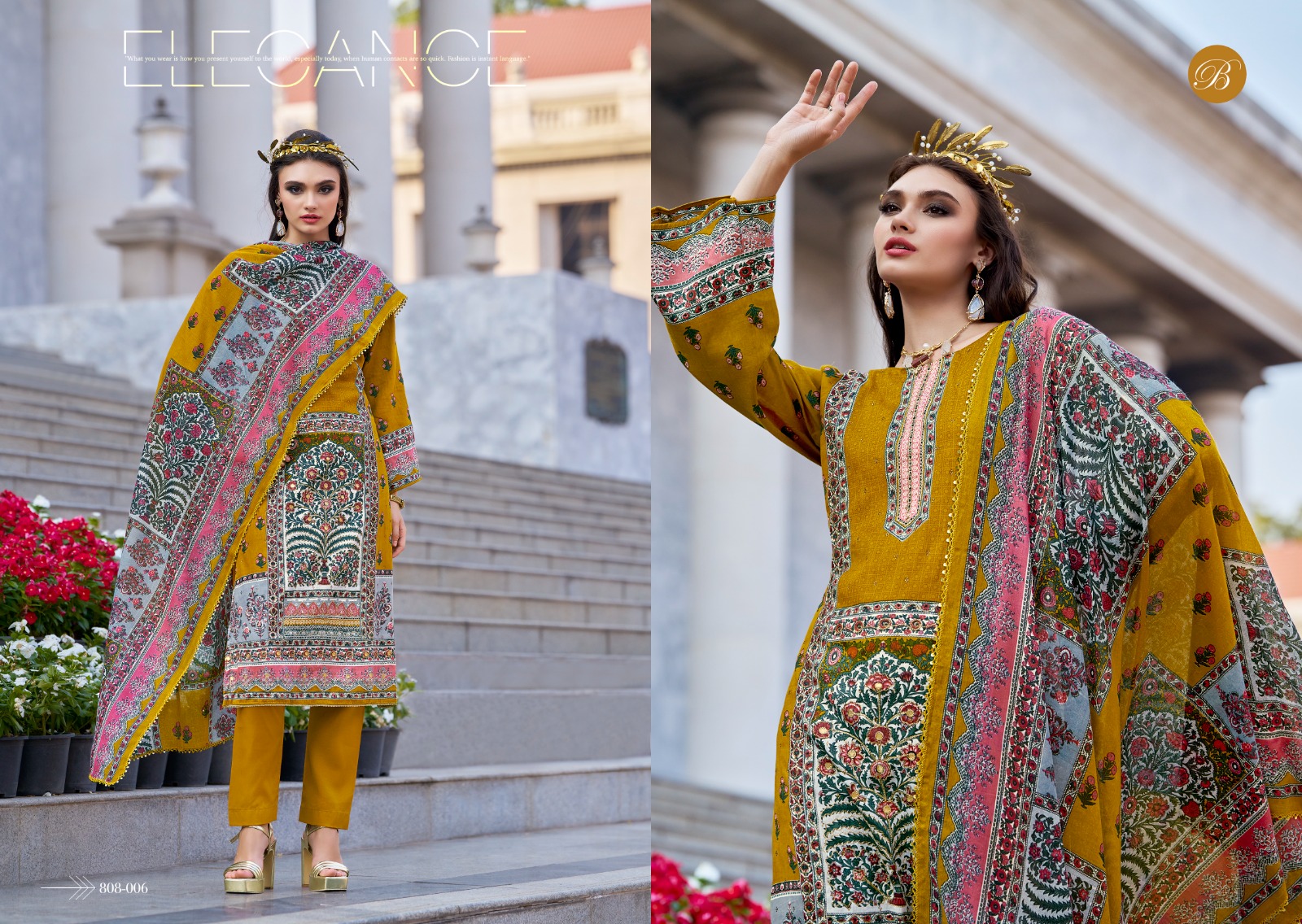 Belliza Dil E Nagma Jam Cotton Digital Printed Wholesale Dress Material Collection - Image 8